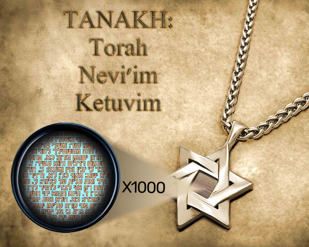 Gift Shop Tel Aviv Offers Elegant Star-of-David Nano Bible Pendant My Nano Jewelry